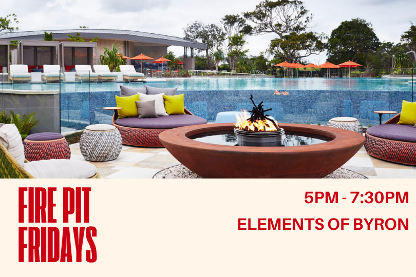 Manoa performing roots music at Fire Pit Fridays Elements of Byron